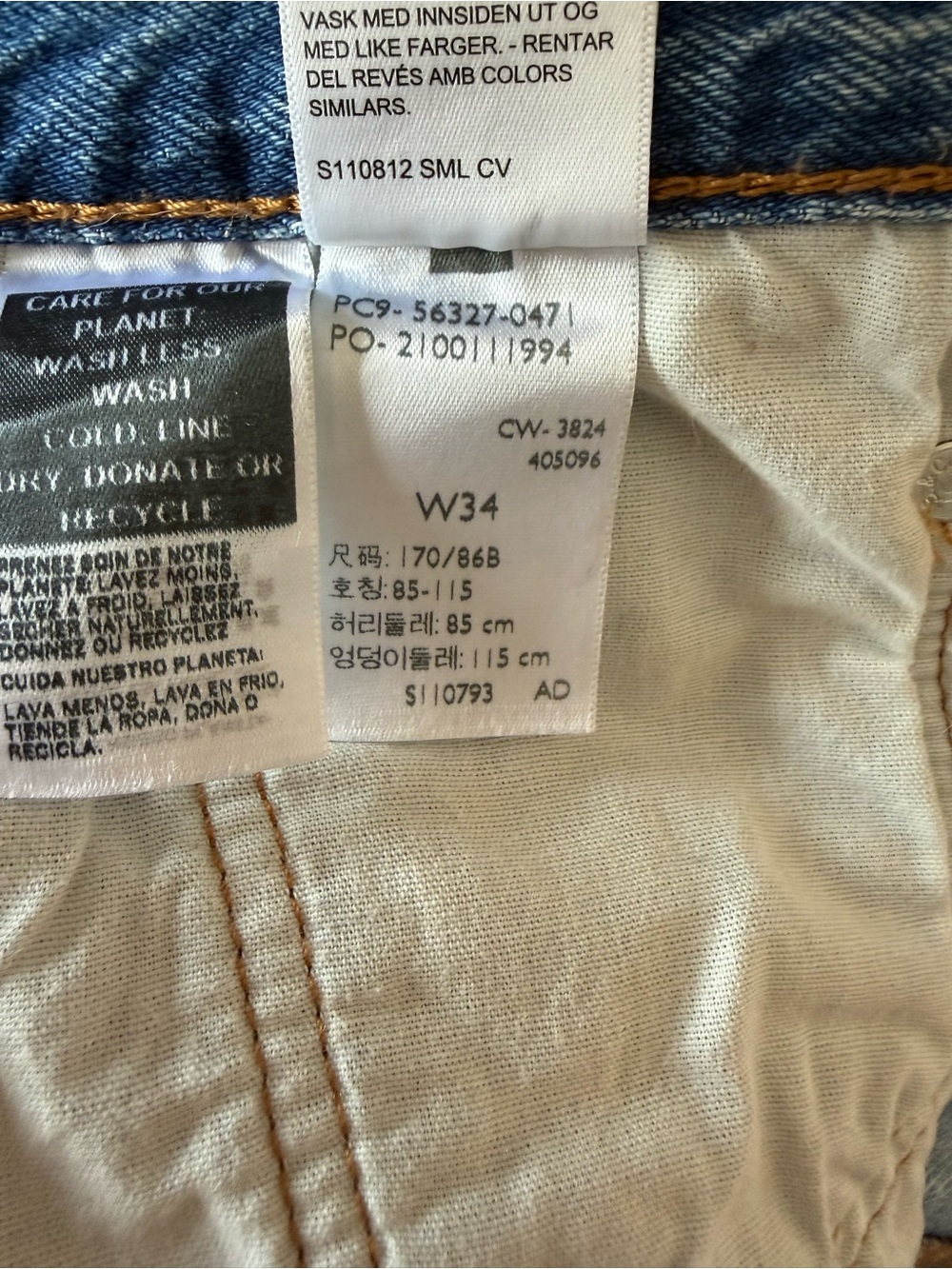 Levi's Womens 501 Original Shorts Denim Shorts - Size 34 - Picture 11 of 12